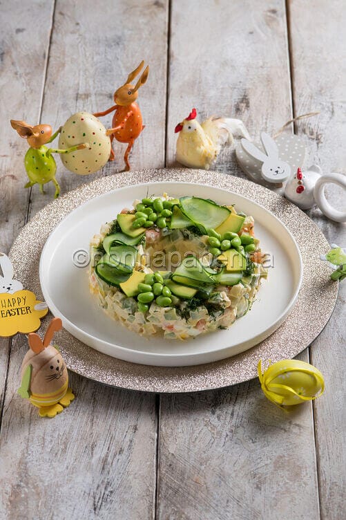 Ghirlanda salata con gamberi Ghirlanda salata con gamberi