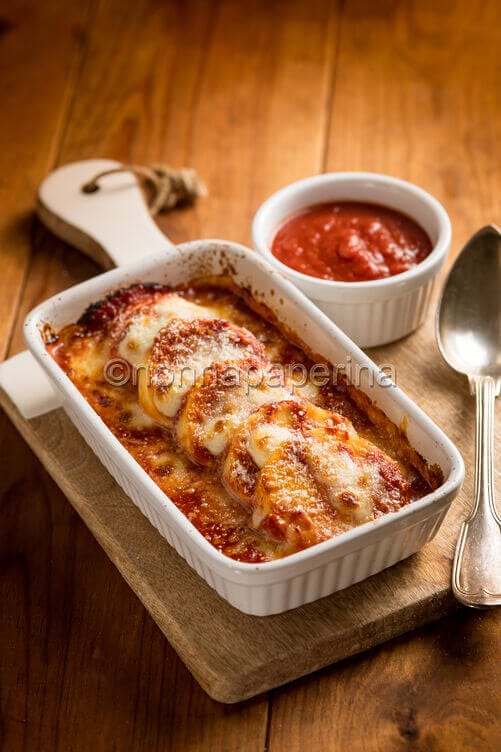 Gnocchi di semolino alla sorrentina al forno Gnocchi di semolino alla sorrentina