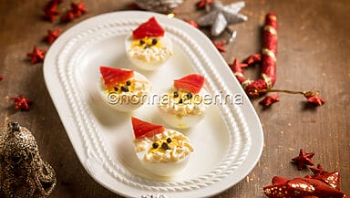 Uova sode di Babbo Natale