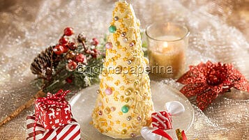 Albero di cioccolato bianco