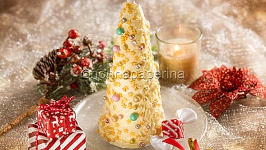 Albero di cioccolato bianco