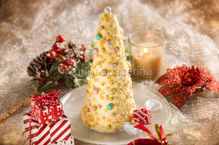 Albero di cioccolato bianco