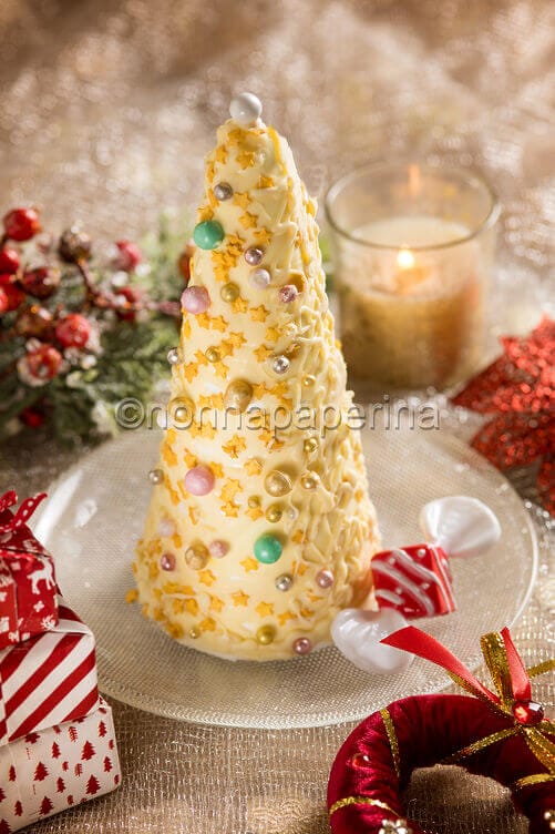 Albero di cioccolato bianco