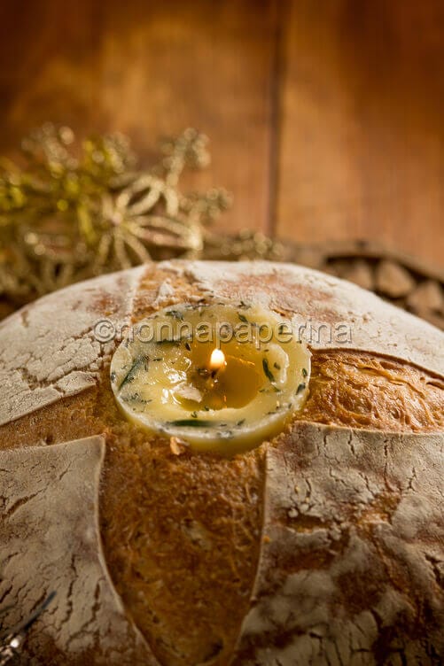 Candela di burro con pane