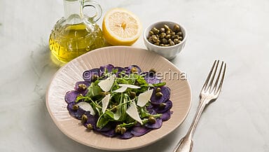 Carpaccio di patate viola