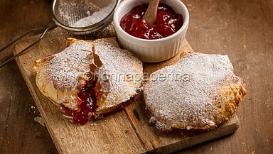 Conchiglie di sfoglia alla marmellata
