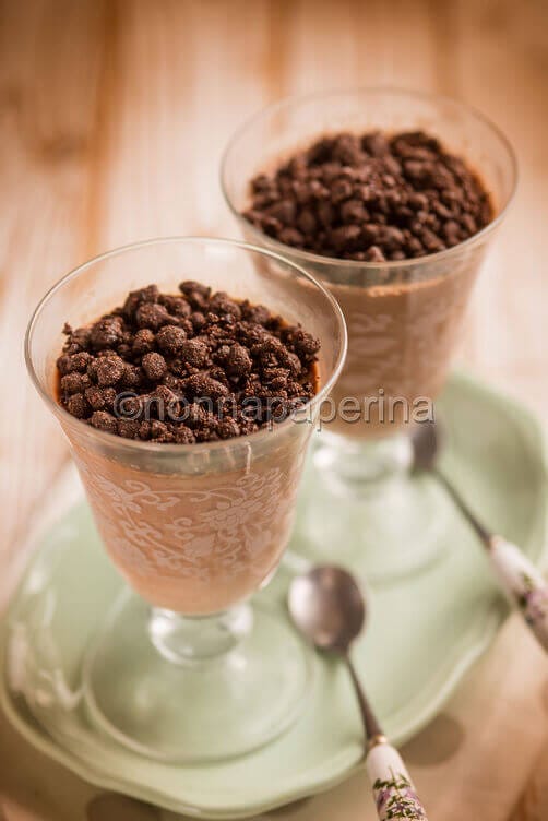 Panna cotta al cioccolato Panna cotta al cioccolato