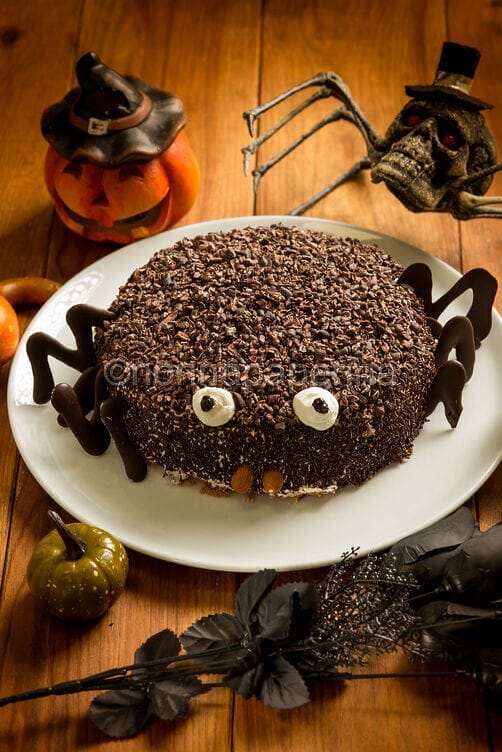 Ragno di Halloween al cioccolato