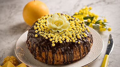 Torta mimosa al cioccolato