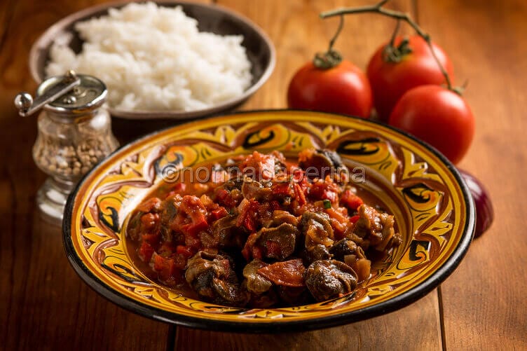 Lumache in umido con salsa piccante