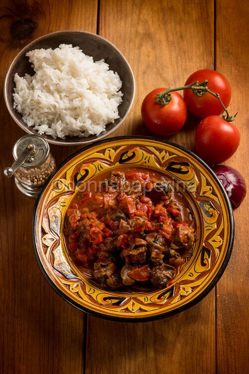 Lumache in umido con salsa piccante