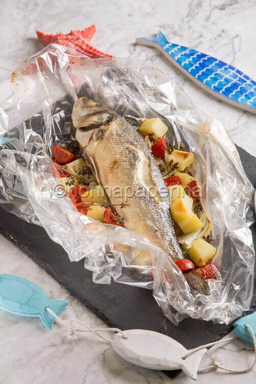 Branzino al cartoccio