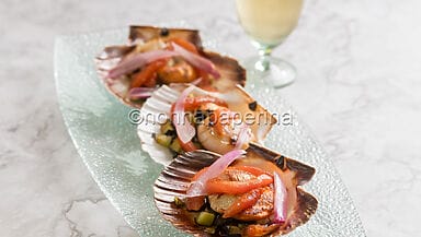 Capesante scottate con verdure