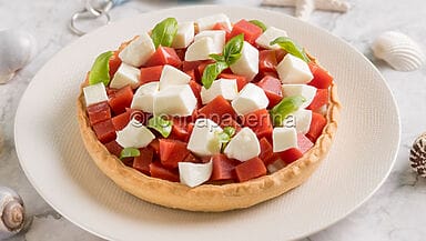 Caprese con gelée di pomodoro