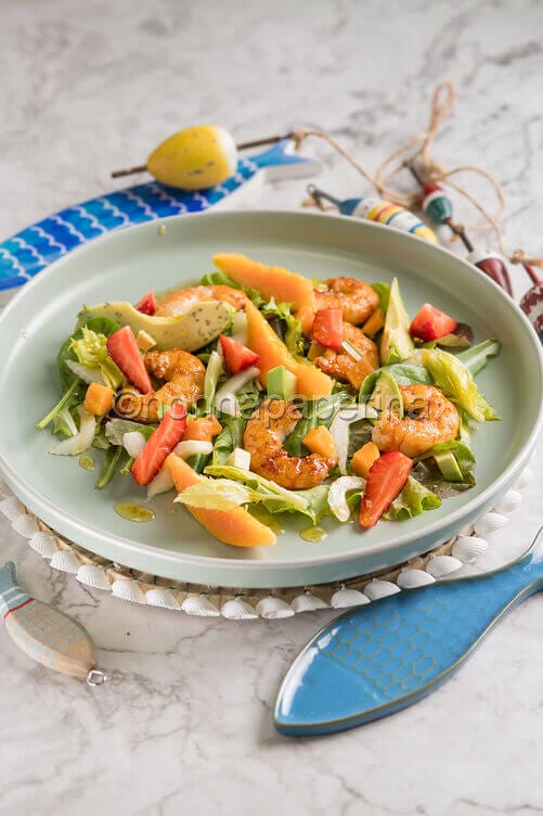 Gamberi al lime e miele