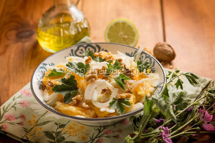 Insalata di arance e malva
