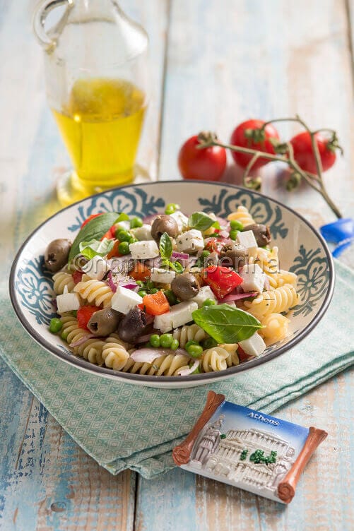 Pasta fredda alla greca Pasta fredda alla greca