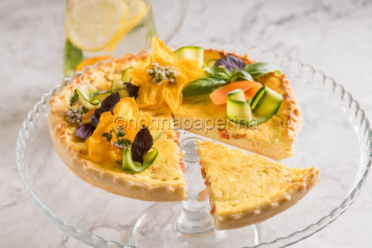 Quiche di verdure estive