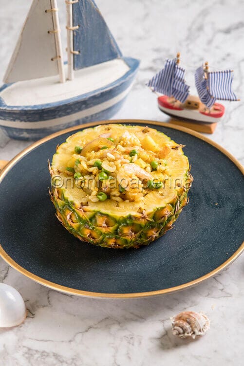 Riso thai con ananas Riso thai con ananas