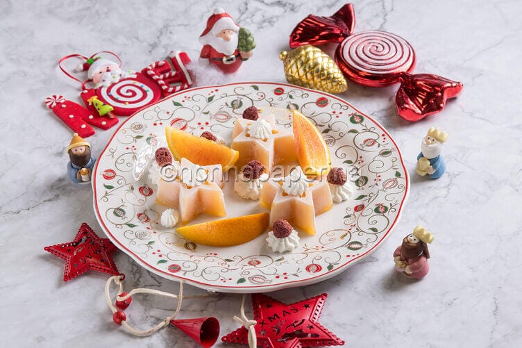 Stelle di gelatina di arancia