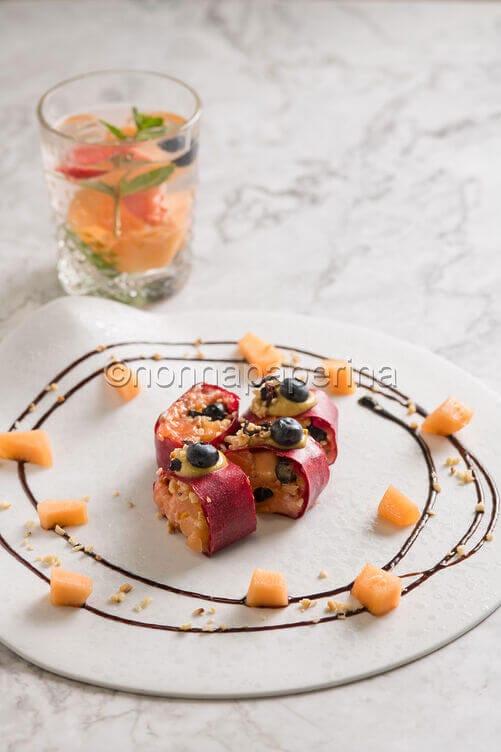 Sushi di barbabietola