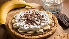 Banoffee pie con biscotti digestive, una variante croccante Banoffee pie con biscotti digestive, una variante croccante