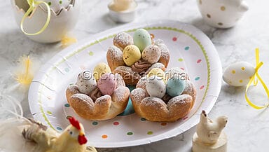 Cestini di sfoglia per Pasqua