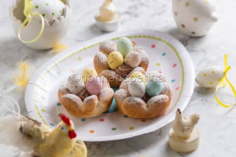 Cestini di sfoglia per Pasqua