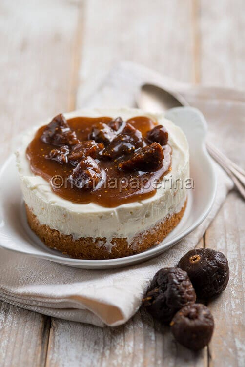 Cheesecake salata ai fichi caramellati