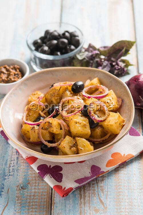 Insalata di patate lesse con pesto