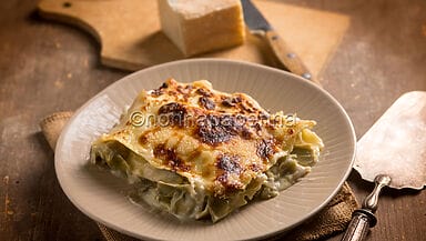 Lasagne ai carciofi e taleggio