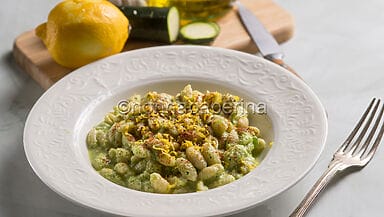 Malloreddus con crema di zucchine