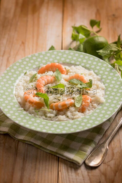 Risotto ai gamberi e lime Risotto ai gamberi e lime