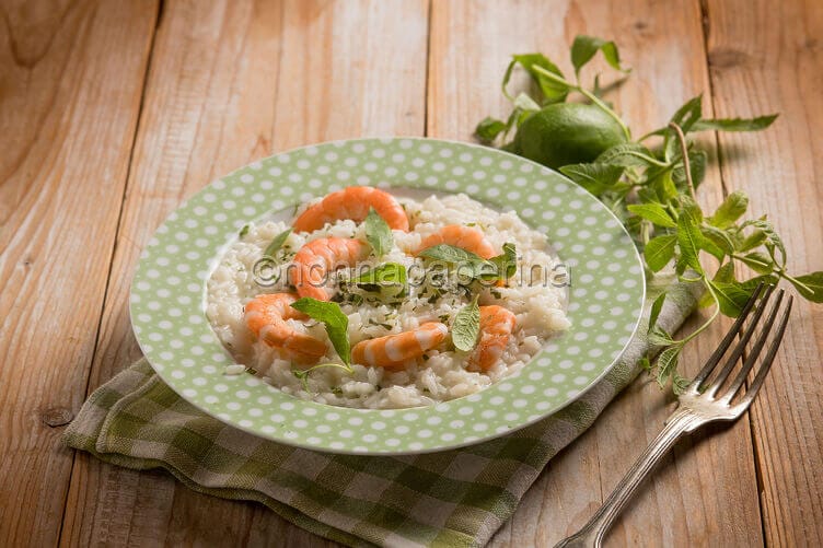 Risotto ai gamberi e lime