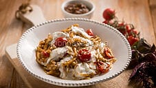 Trofie al pesto di basilico e pomodorini, un primo delizioso Trofie al pesto di basilico e pomodorini, un primo delizioso