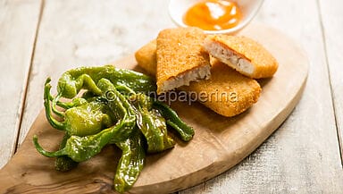 Croccantelle al pomodoro e pesce spada