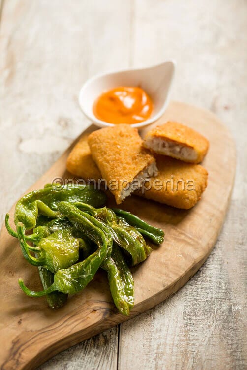 Croccantelle al pomodoro e pesce spada