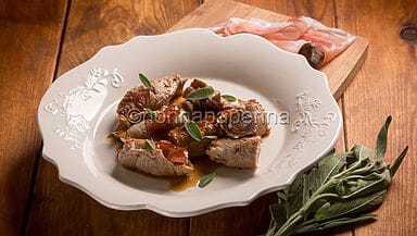 Involtini di carne con castagne e speck