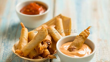 Involtini di gamberi all’orientale