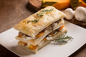 Millefoglie salata di zucca e ricotta: un tripudio di sapori