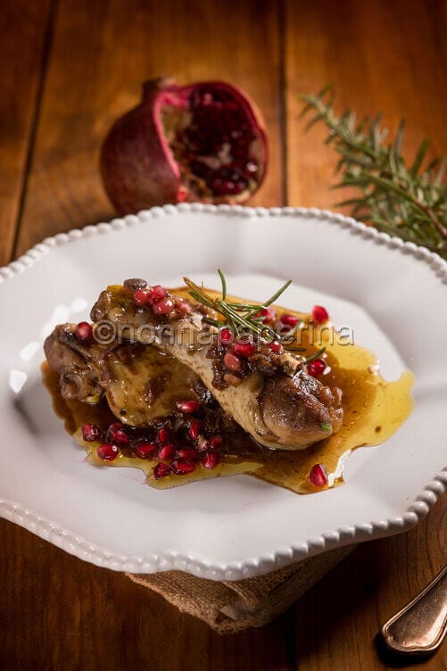 Pollo al melograno Pollo al melograno