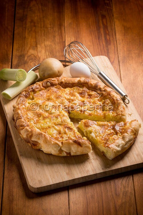Quiche di patate e porri Quiche di patate e porri