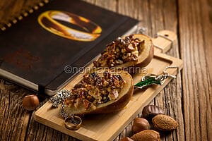 Pere ripiene al forno Pere ripiene al forno