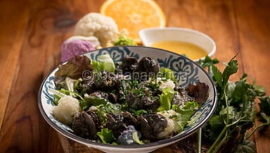Insalata con lumache e cavolfiori