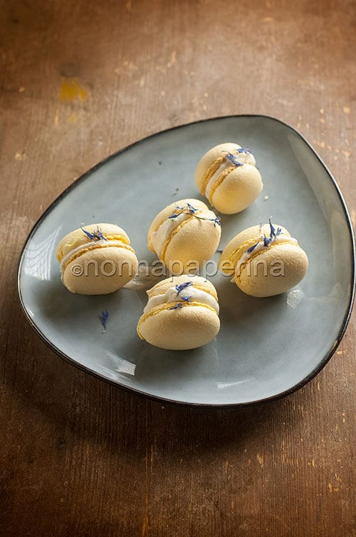 Macaron al cioccolato bianco e lime Macaron al cioccolato bianco e lime