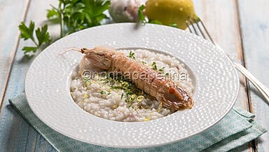 Risotto alle canocchie