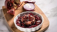 Tartare di tonno con salsa al melograno