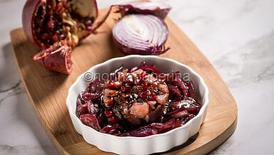 Tartare di tonno con salsa al melograno