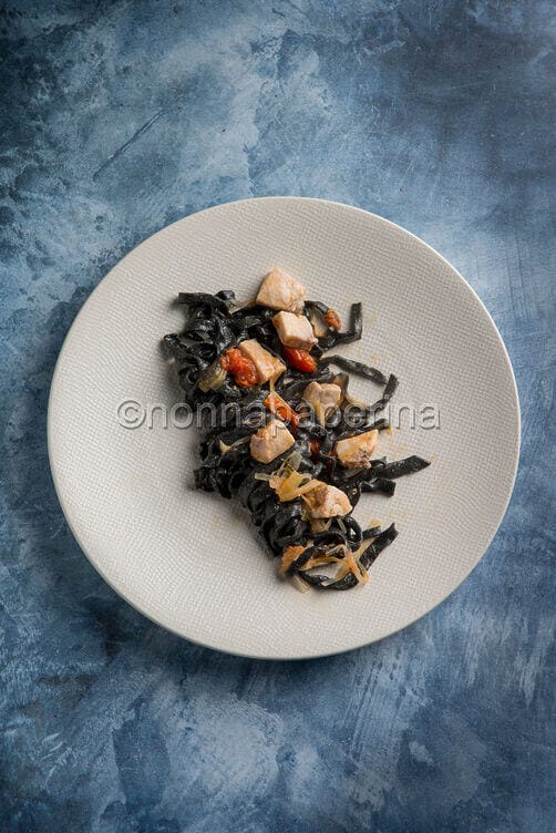 Tagliolini al nero di seppia