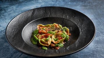 Tortelli di branzino e cozze
